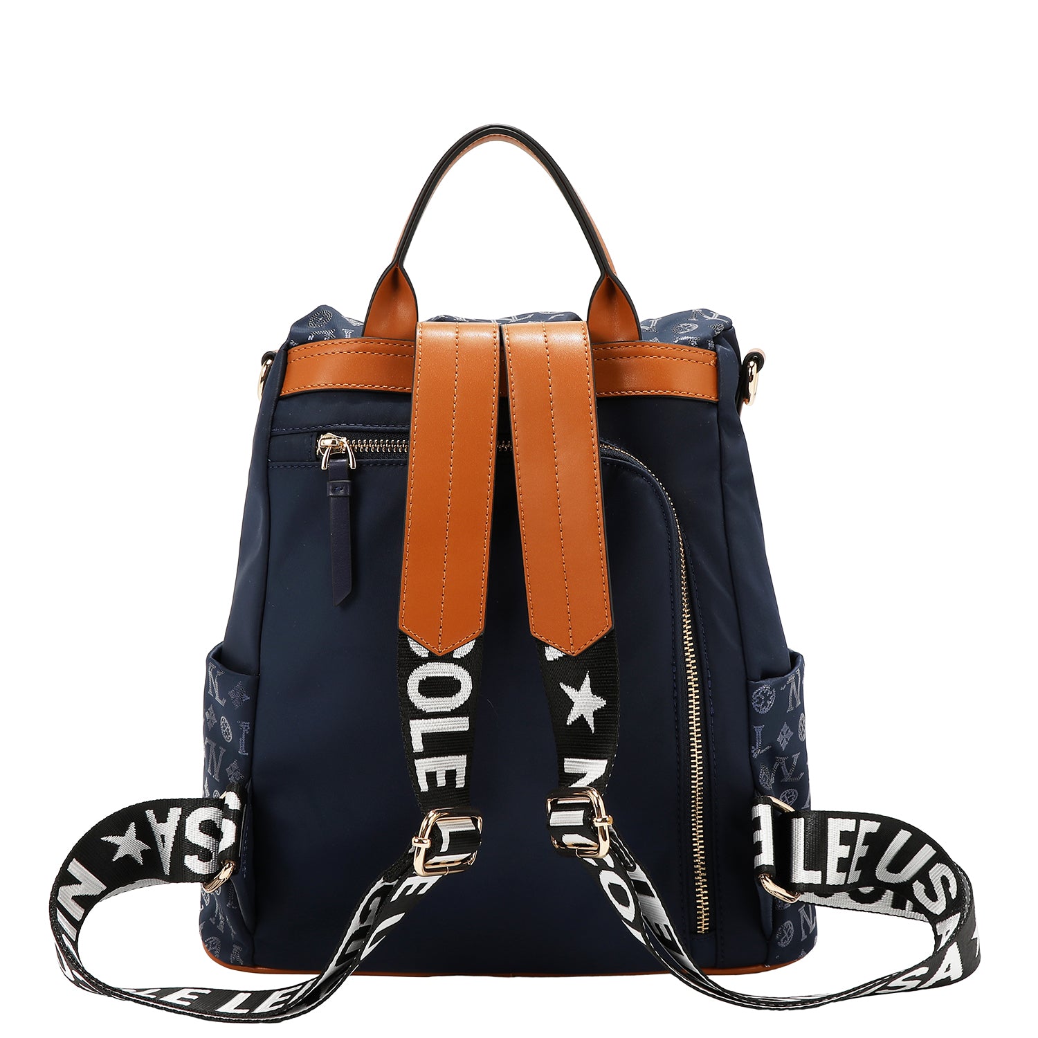 ZAINO CON LOGO MONOGRAMMA (BLU)