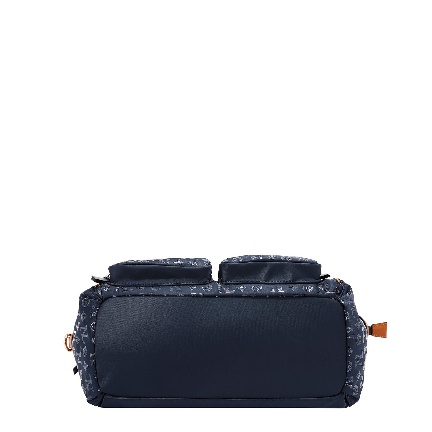 MONOGRAM LOGO SHOPPING BAG (BLUE)