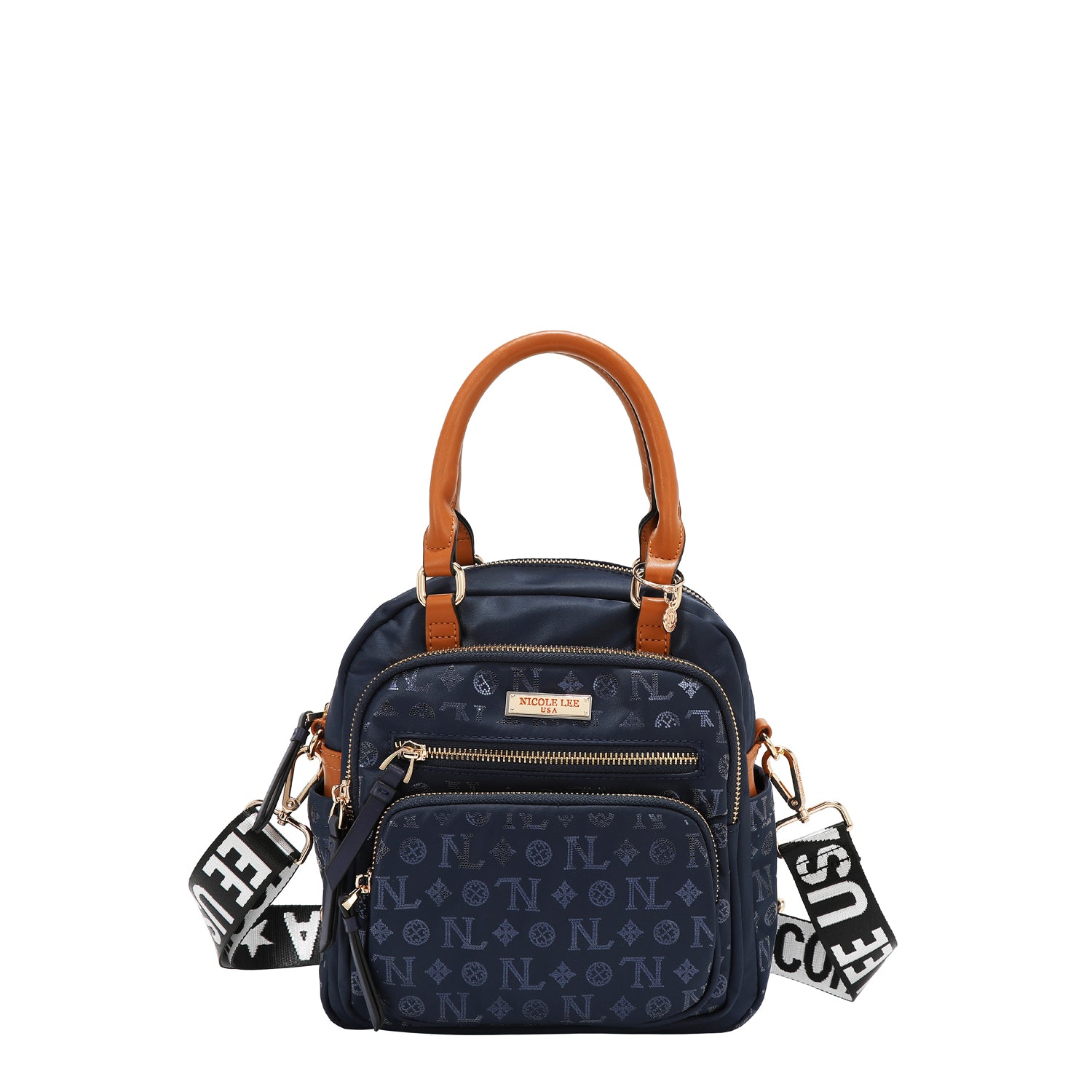BORSA MULTIUSO CON LOGO MONOGRAMMA (BLU)