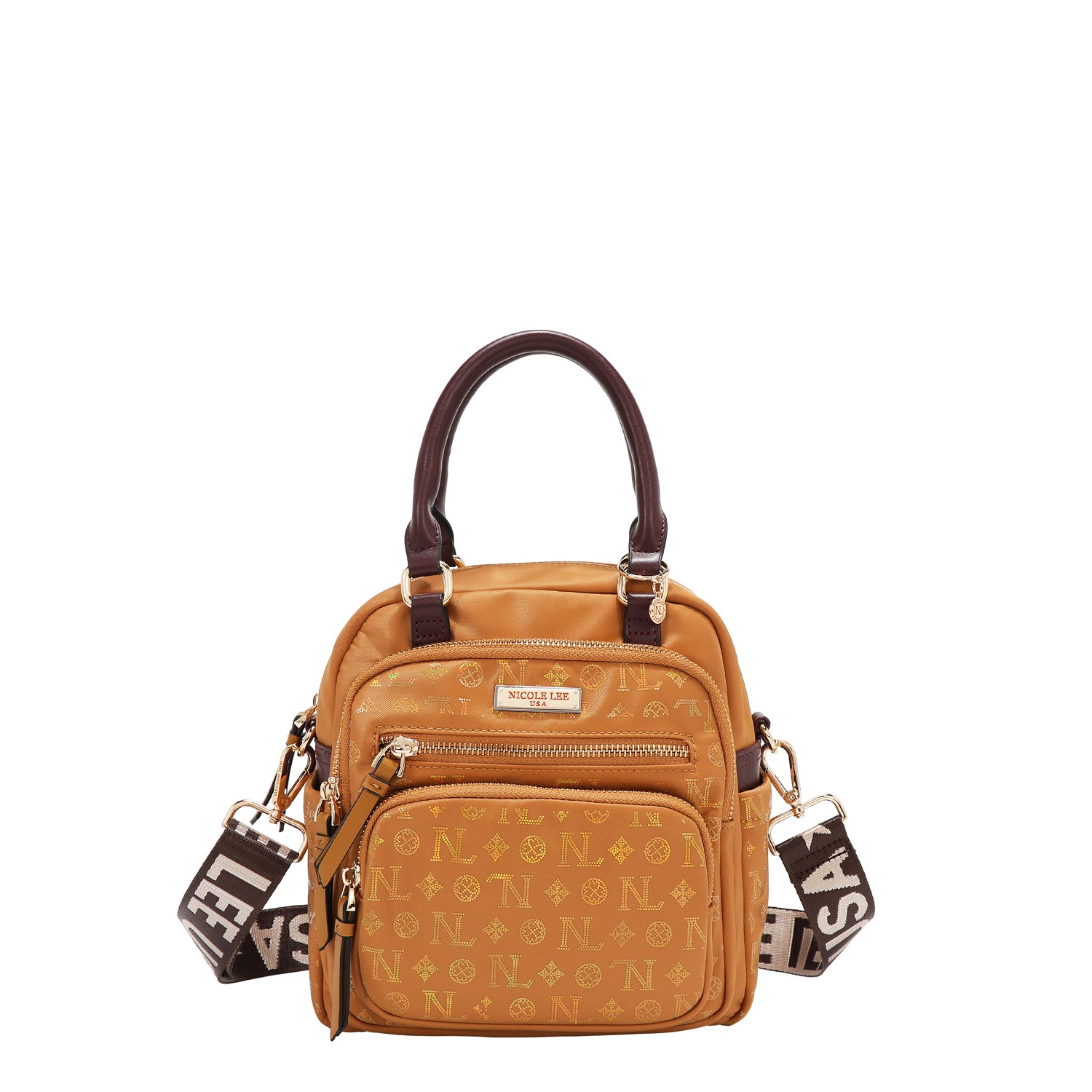 BORSA MULTIUSO CON LOGO MONOGRAMMA (CAMMELLO)