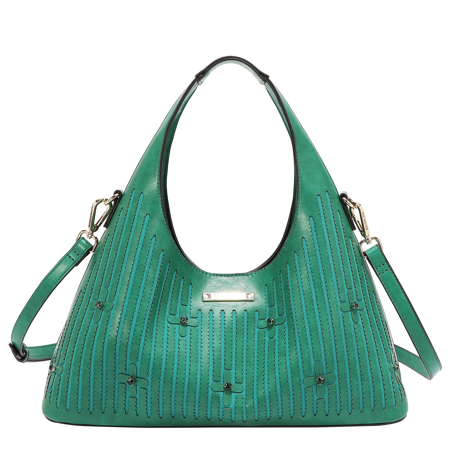 BORSA CON CUCITURA (VERDE)