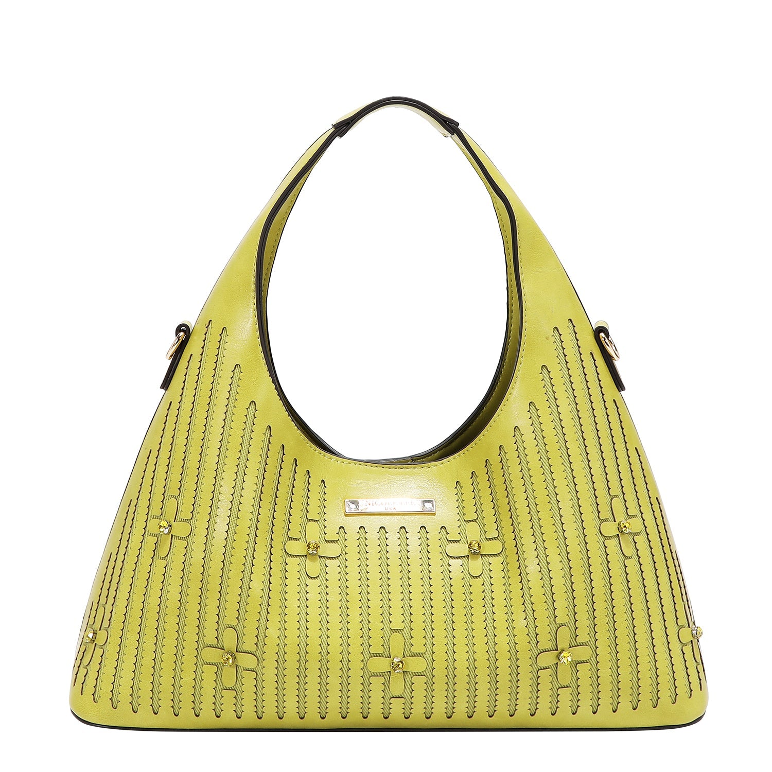 BORSA CON CUCITURA (LIME)