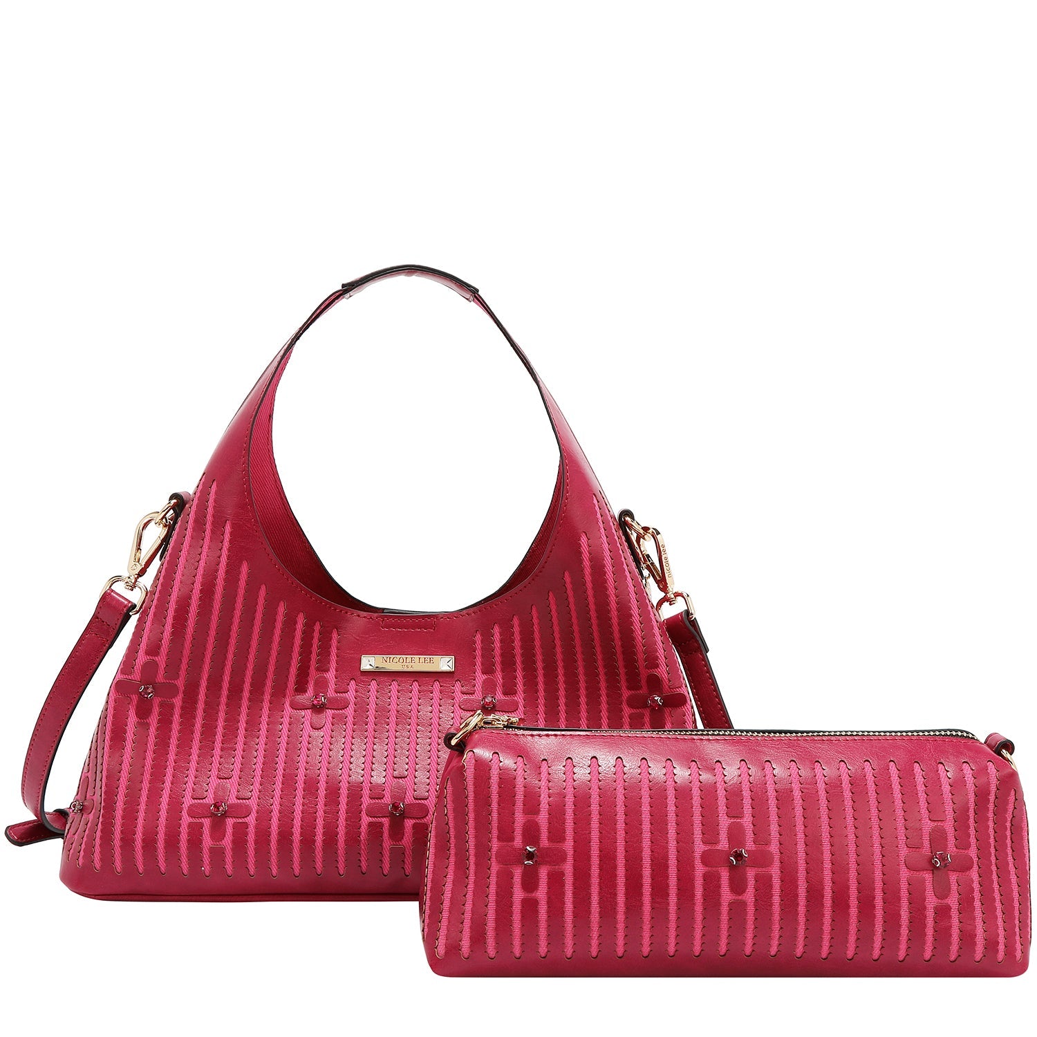 BORSA CON CUCITURA (ROSA)
