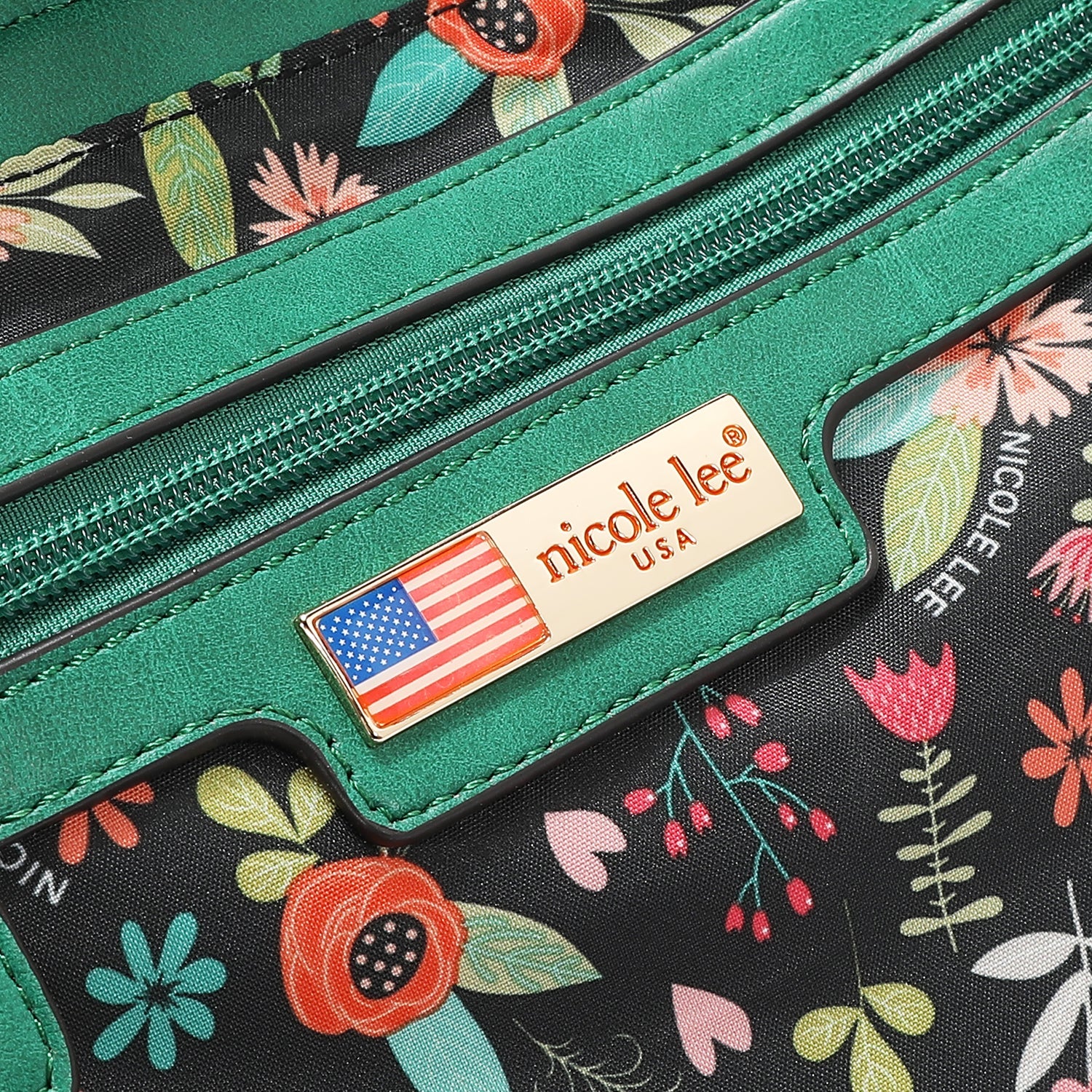 TOTE BAG WITH STITCHING (GREEN)