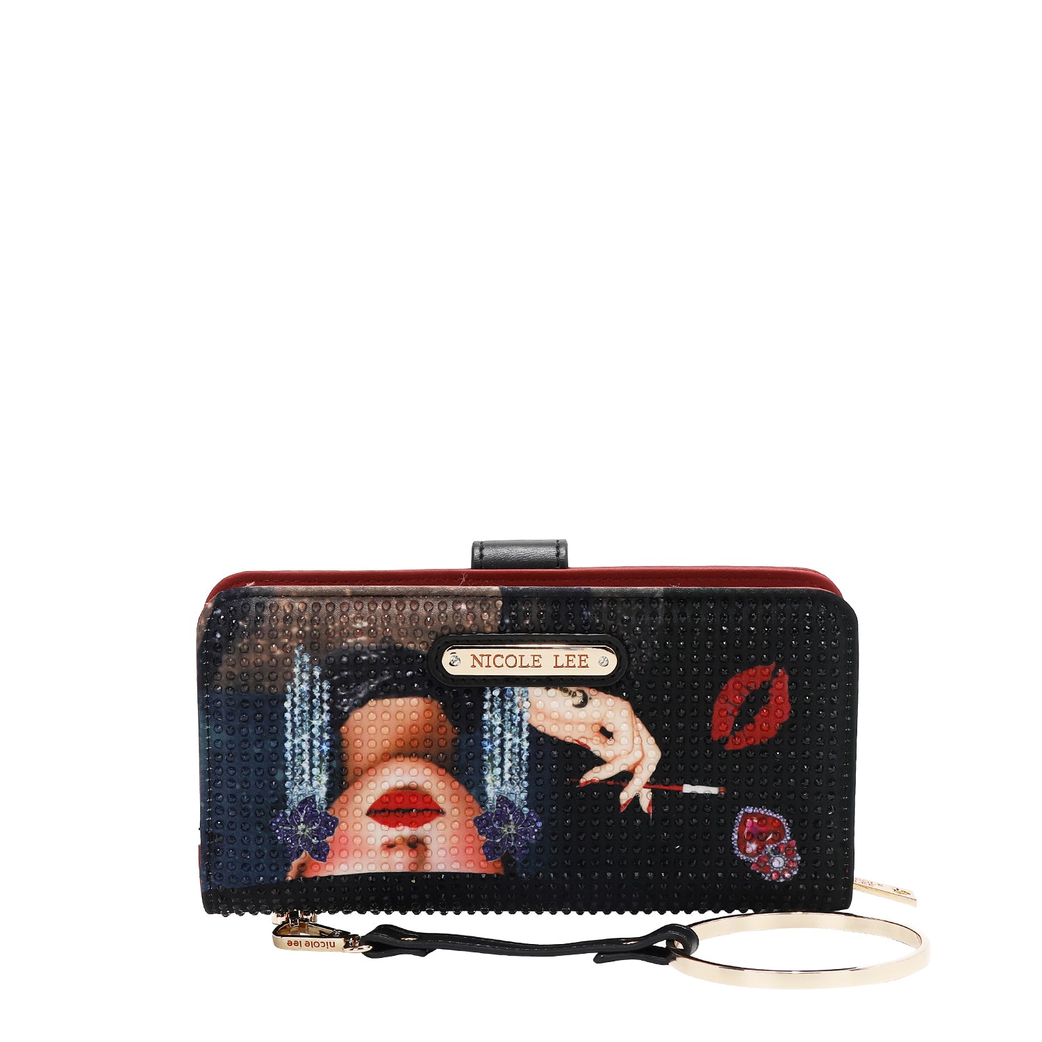 CARTERA PLEGABLE CON LA FIRMA DE NL CON CORREA (SAMANTHA LA BELLEZA)