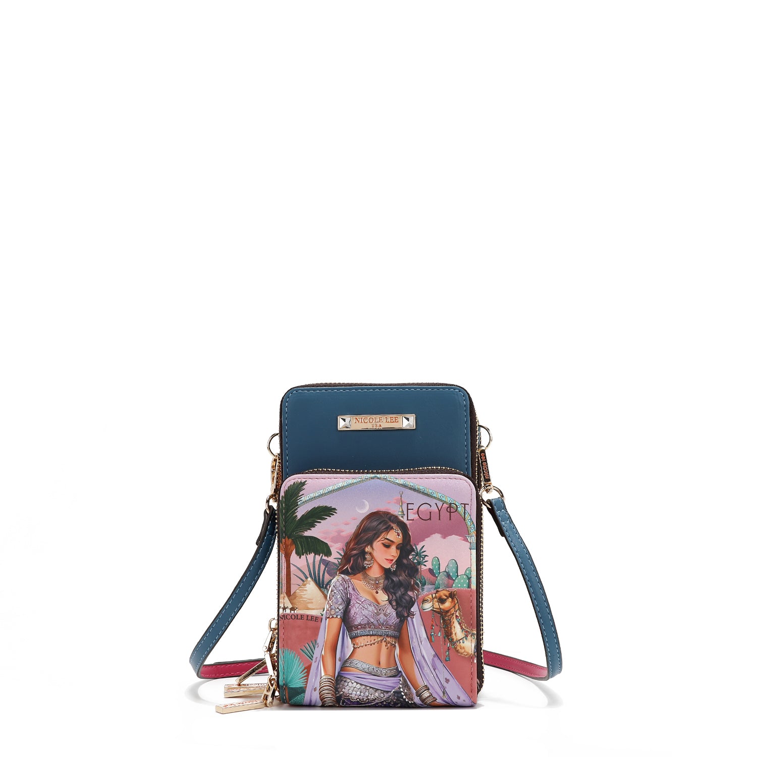 BORSA A TRACOLLA MULTIFUNZIONALE PER CELLULARE (<tc>QUEEN CLEOPATRA</tc>)