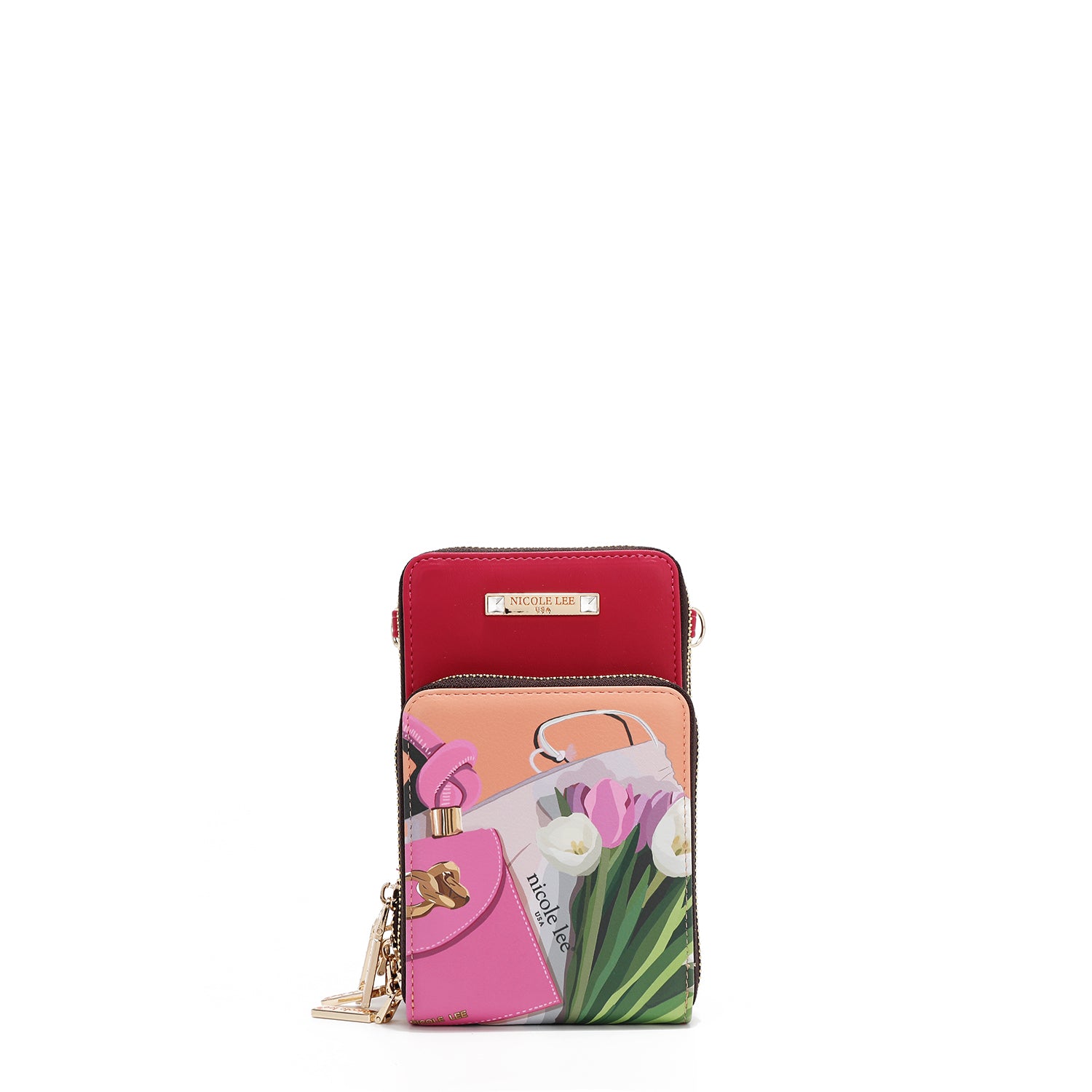 MULTIFUNKTIONALE MOBILE SCHULTERTASCHE (<tc>VIOLET BLOSSOM</tc>)