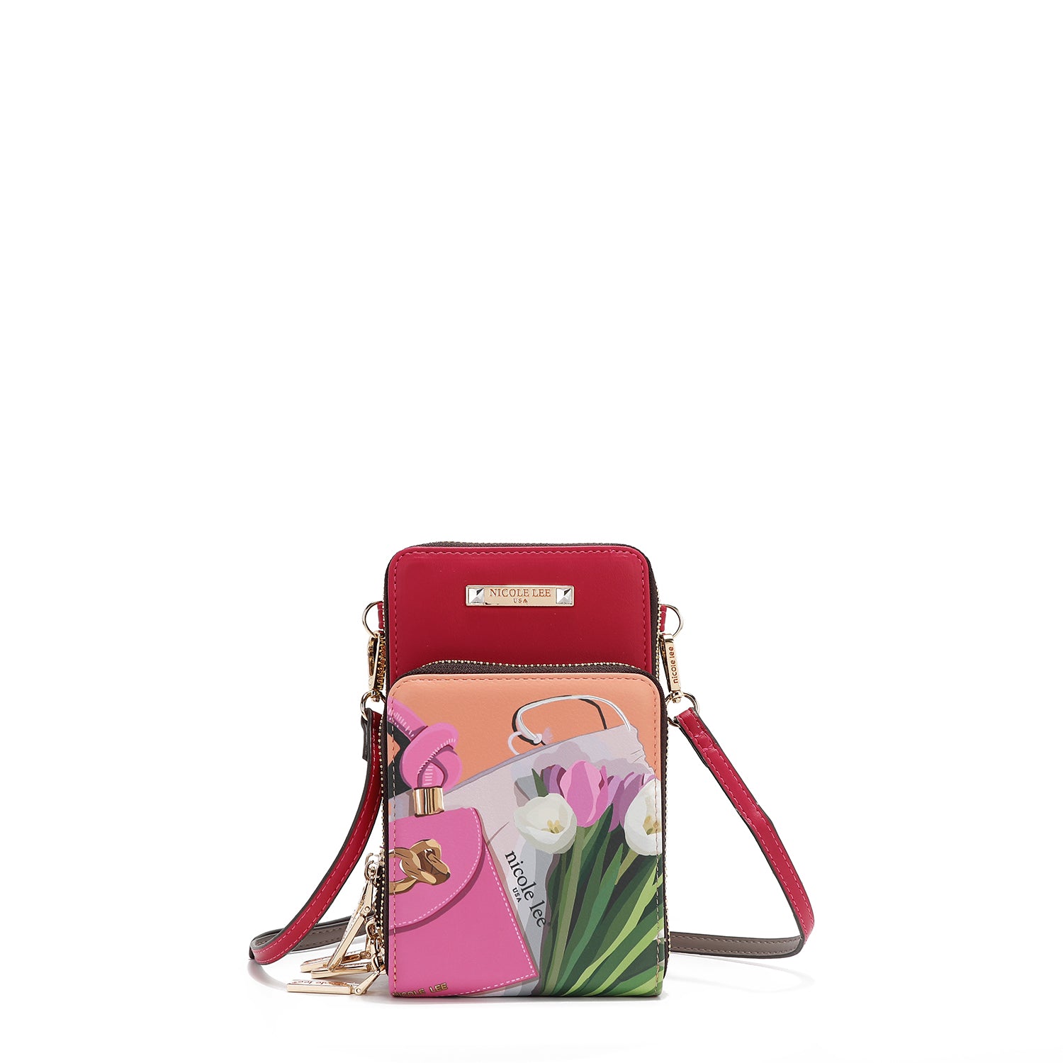 MULTIFUNKTIONALE MOBILE SCHULTERTASCHE (<tc>VIOLET BLOSSOM</tc>)