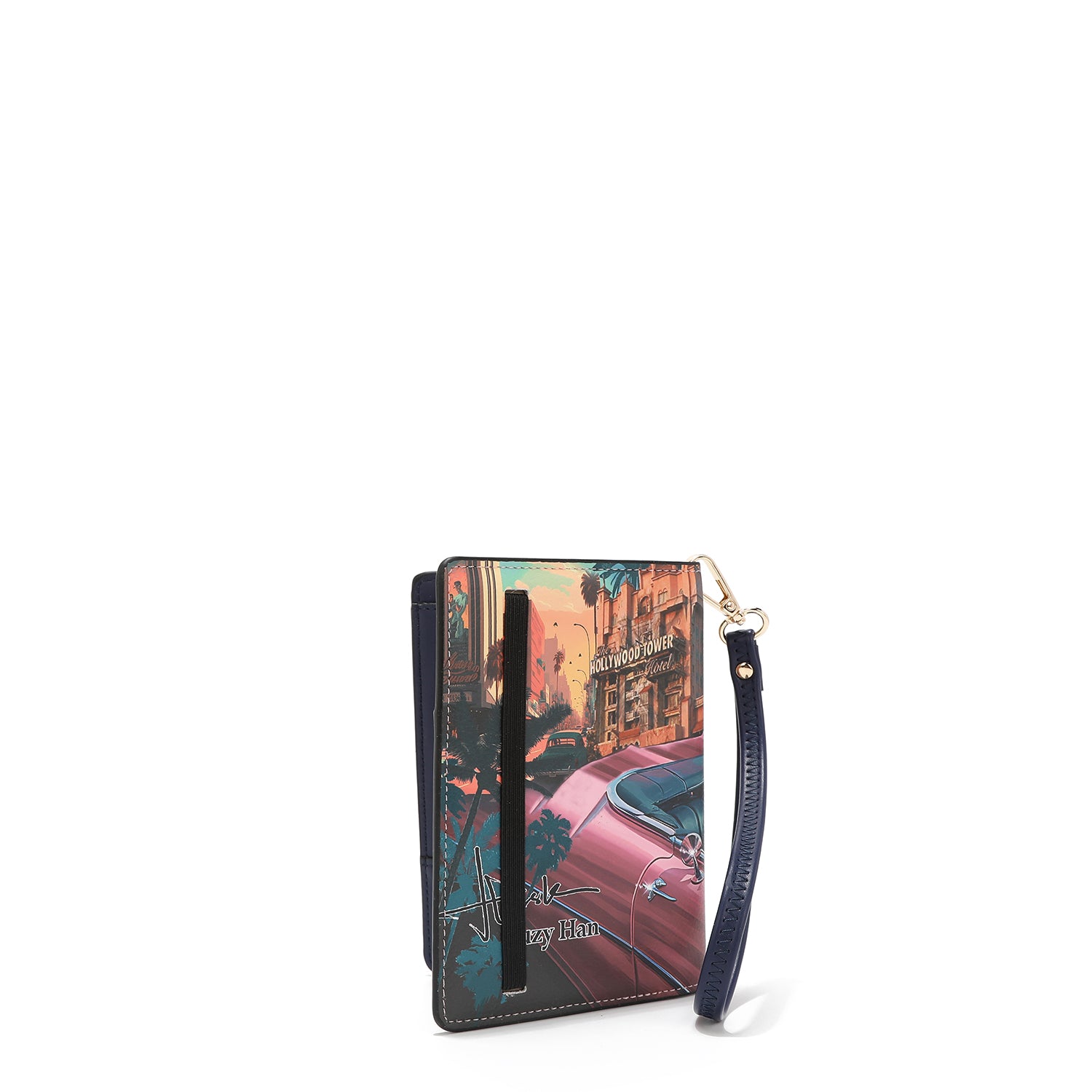 PASSPORT WALLET WITH STRAP (<tc><tc>Hollywood Drive</tc></tc>)