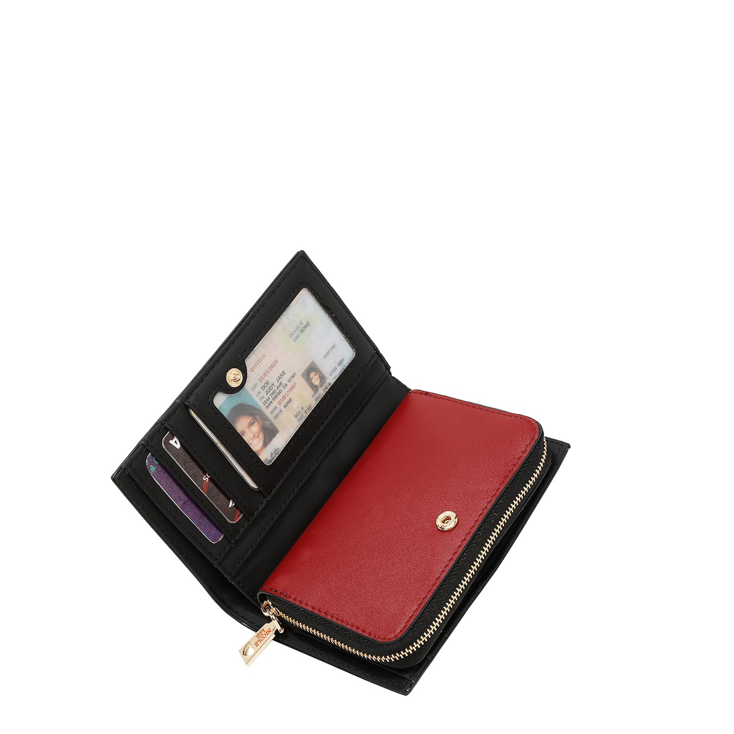 CARTERA PLEGABLE CON CREMALLERA CENTRAL (BEST SMILE)