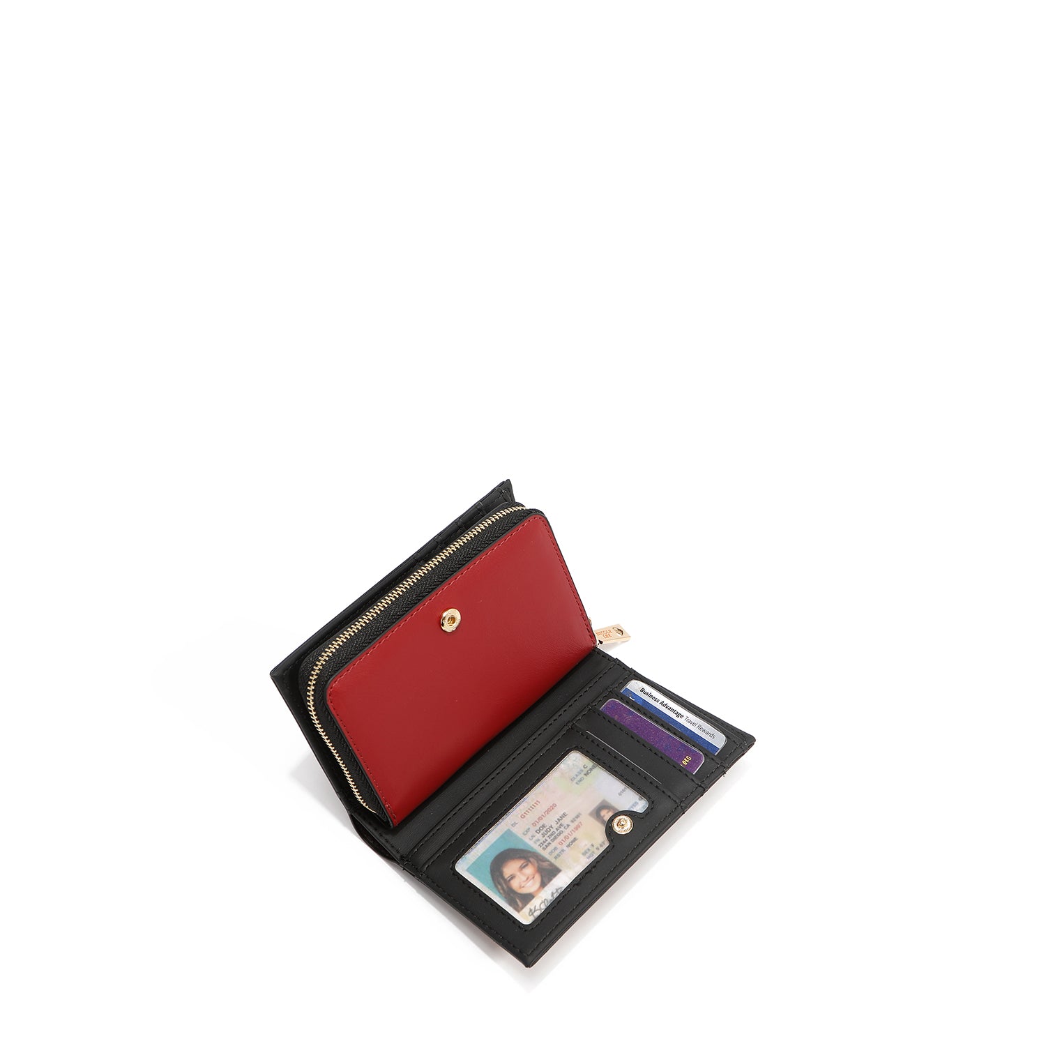 FOLDABLE WALLET WITH CENTRAL ZIP (<tc>SAMANTHA LA BELLEZA</tc>)