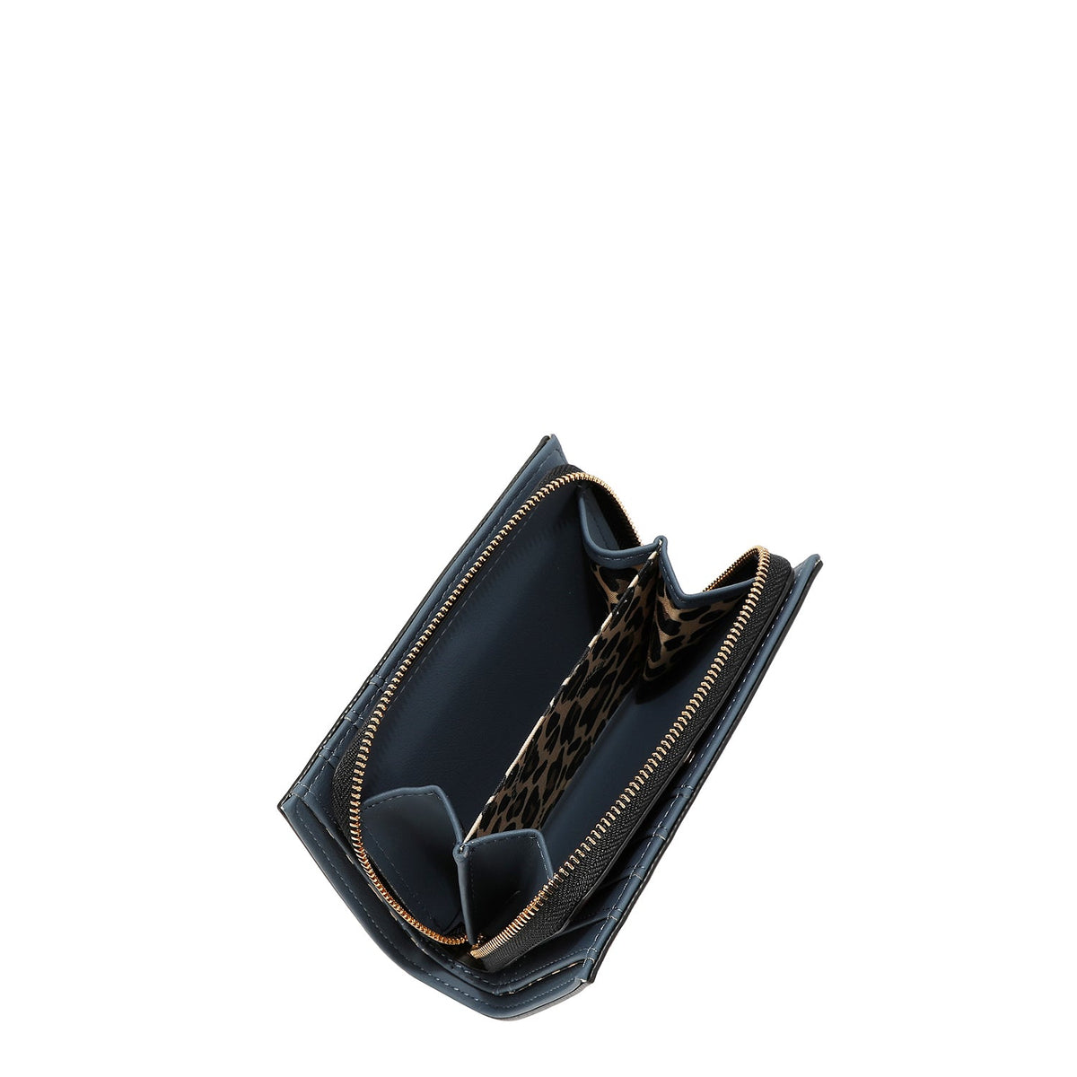 CARTERA PLEGABLE CON CREMALLERA CENTRAL (LONDON EYE-MARRON)