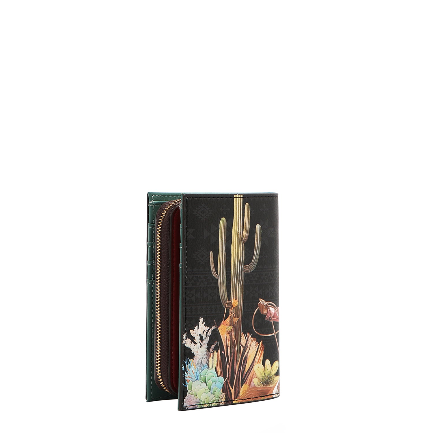 FOLDABLE WALLET WITH CENTRAL ZIP (<tc>SOFIA MONTANA</tc>)
