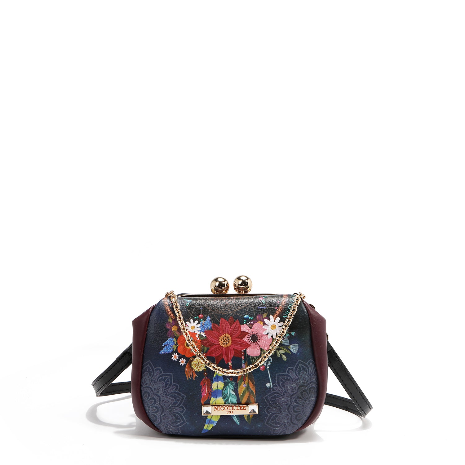MINI BORSA A TRACOLLA CON CHIUSURA KISS LOCK (<tc>DREAM COMES TRUE</tc>)