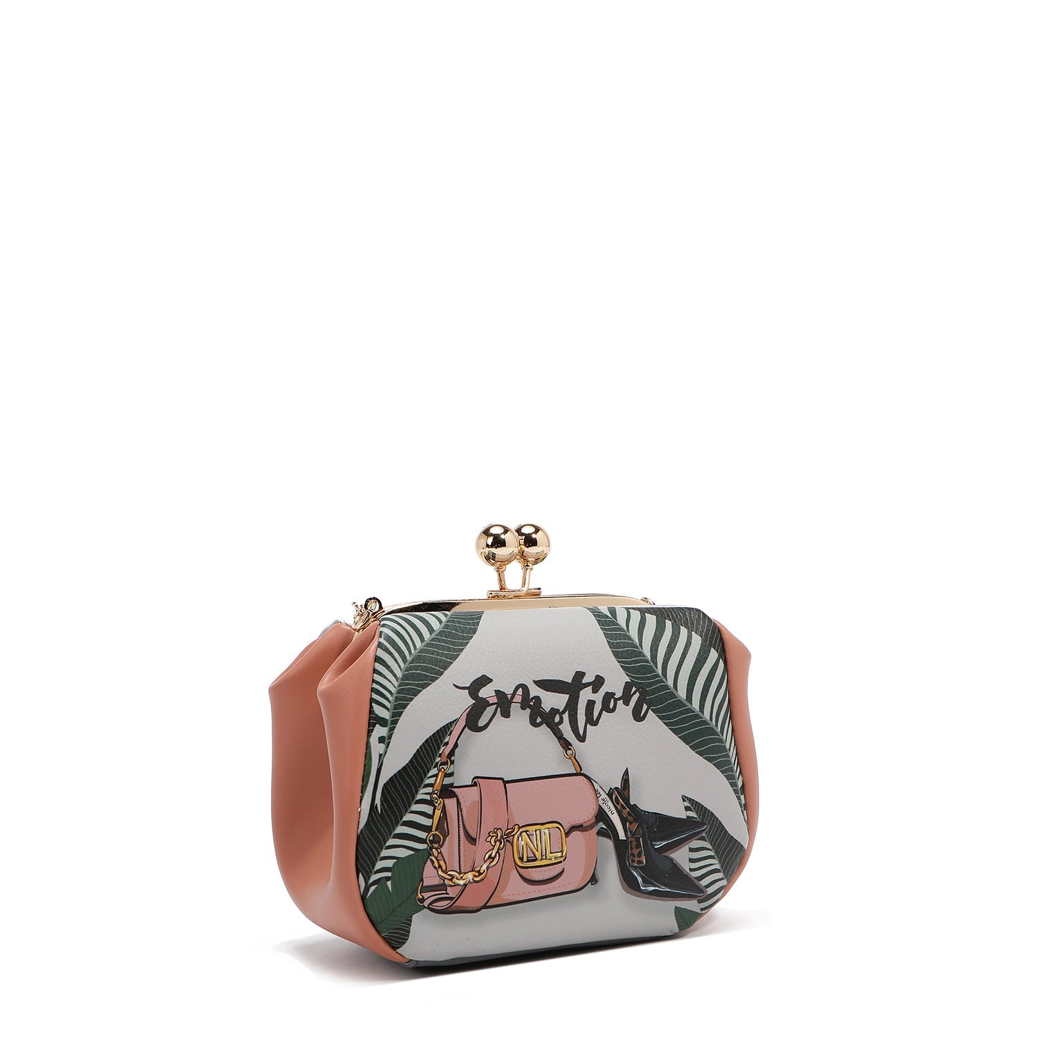 MINI BORSA A TRACOLLA CON CHIUSURA A SCATTO<tc>EMOTION</tc>)
