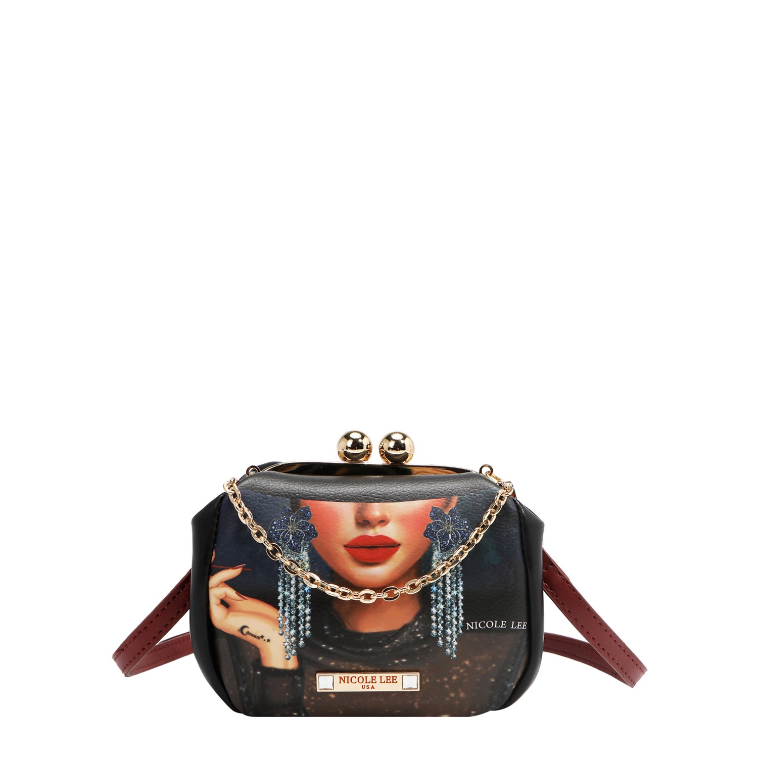 MINI SAC BANDOULIÈRE AVEC FERMETURE KISS LOCK (<tc>SAMANTHA LA BELLEZA</tc>)