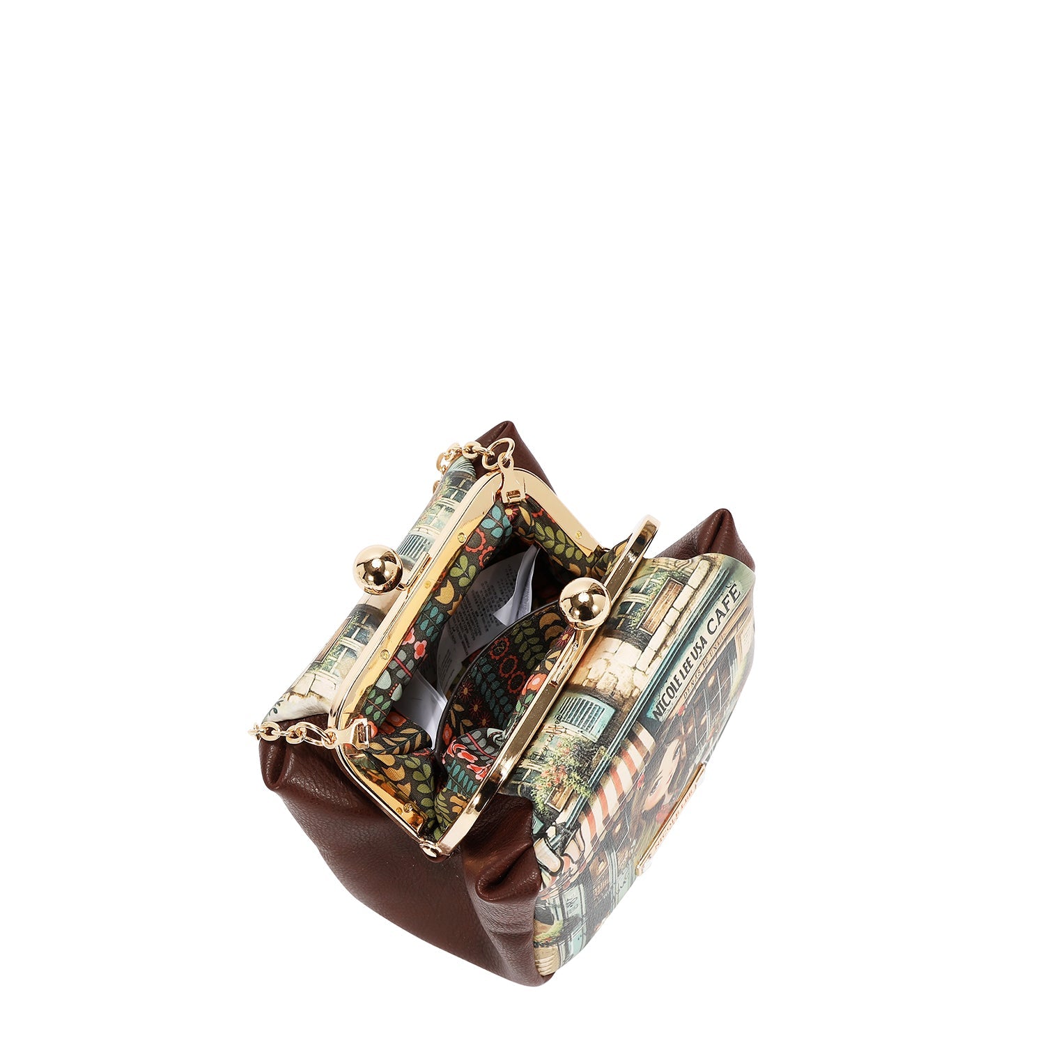 MINI BOLSO CRUZADO CON CIERRE KISS LOCK (VIRTUAL FRIEND)