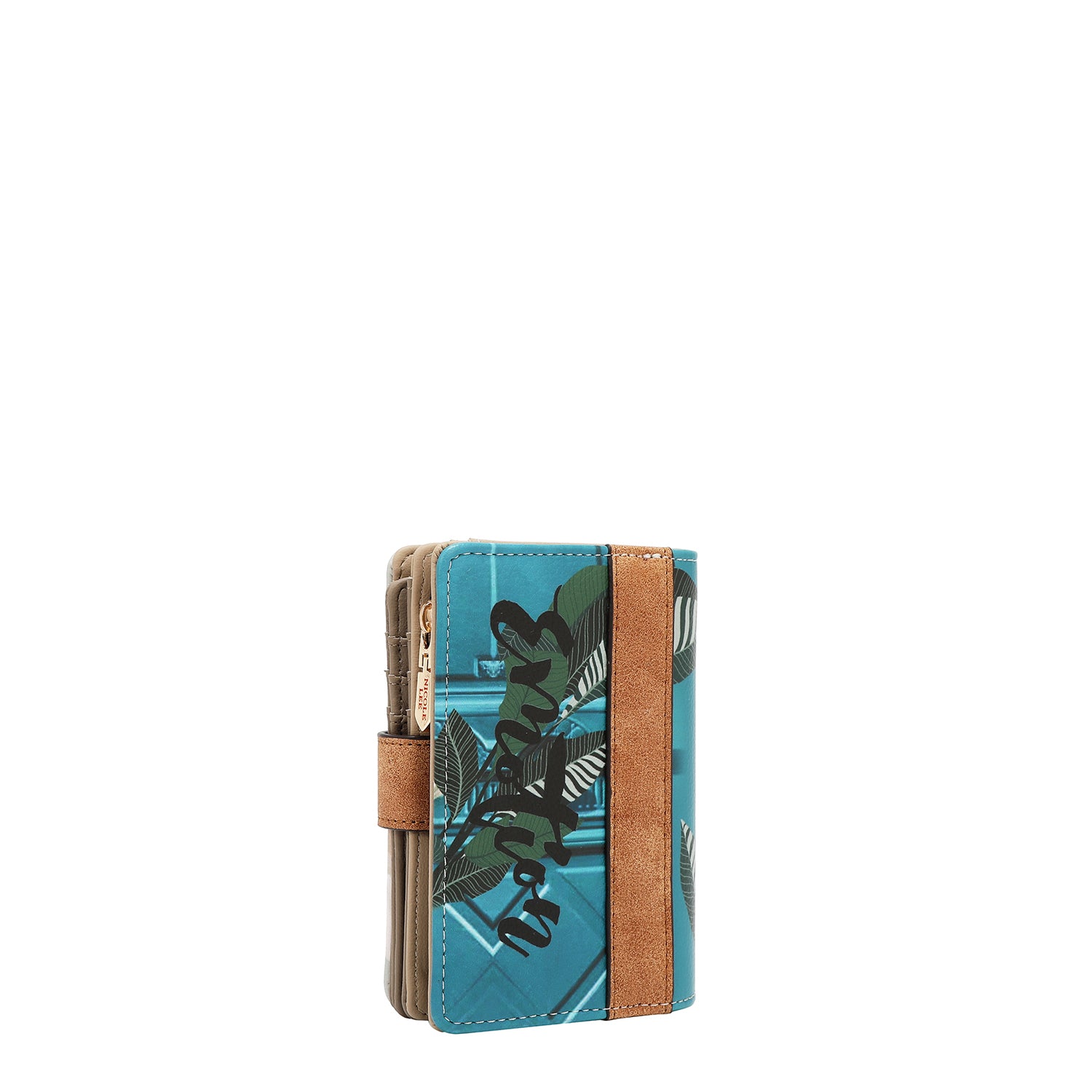 COMPACT WALLET ORGANIZER WITH SNAP TAB (<tc>EMOTION</tc>)