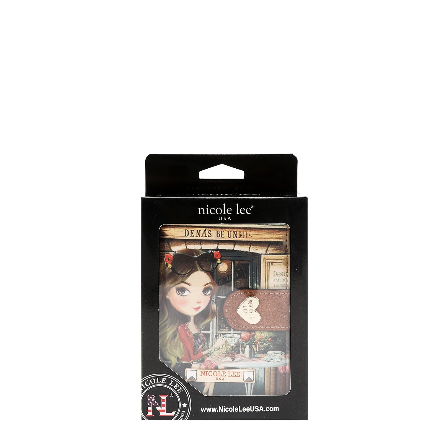 ORGANIZADOR DE BILLETERA COMPACTO CON PESTAÑA A PRESIÓN (VIRTUAL FRIEND)