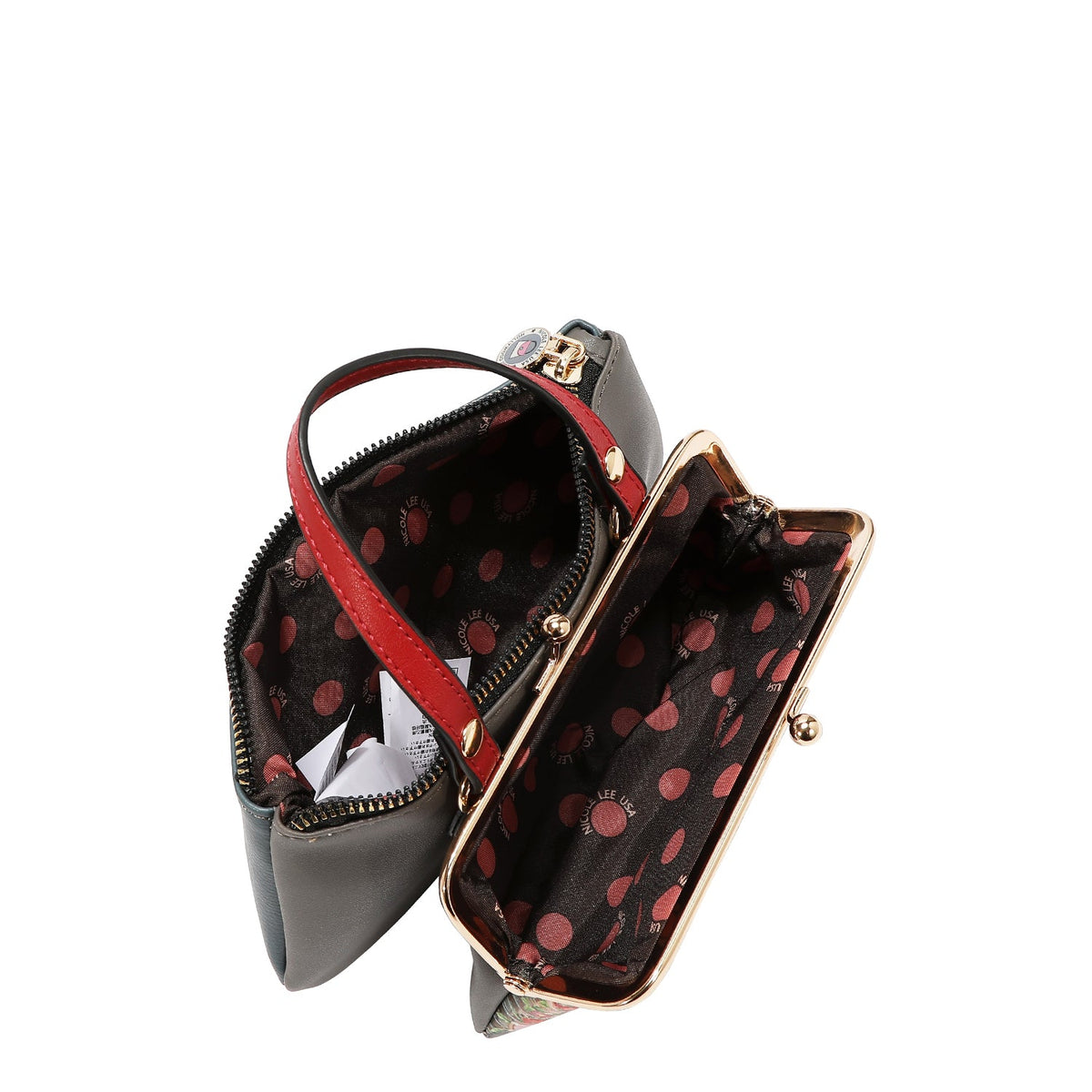 BOLSO MEDIANO CON MARCO Y ASA SUPERIOR (LONDON EYE-NEGRO)