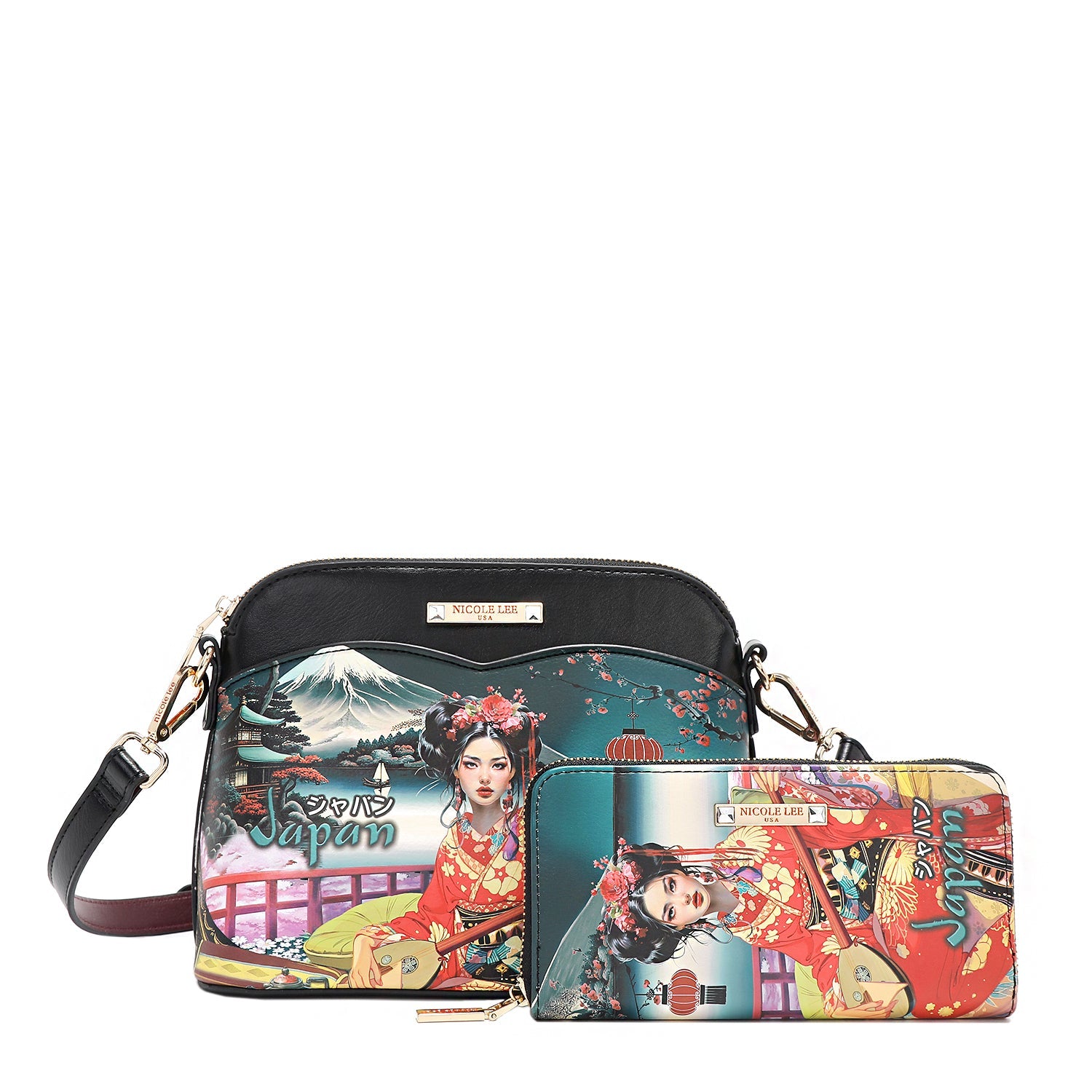 3-PIECE SET (HANDBAG, SHOULDER BAG, WALLET) (<tc>AKIKO LA BELLEZA</tc>)