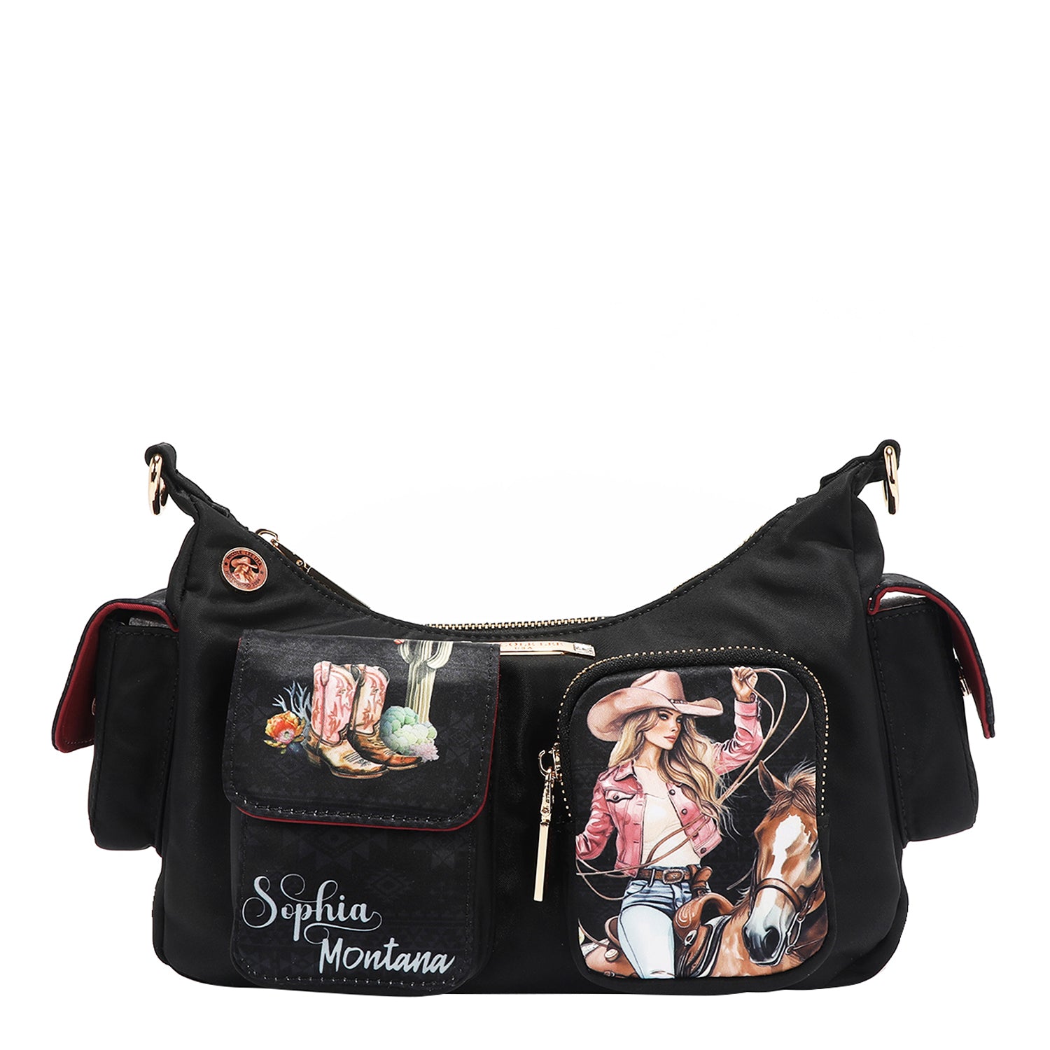 BORSA A TRACOLLA IN NYLON (<tc>SOFIA MONTANA</tc>)