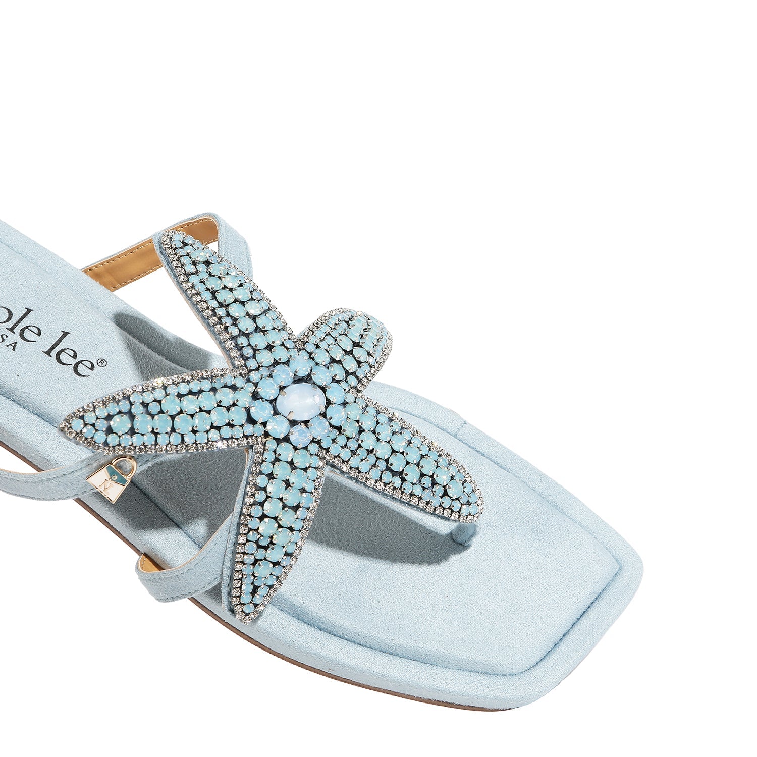 TOE SANDALS WITH STARFISH (BLUE)