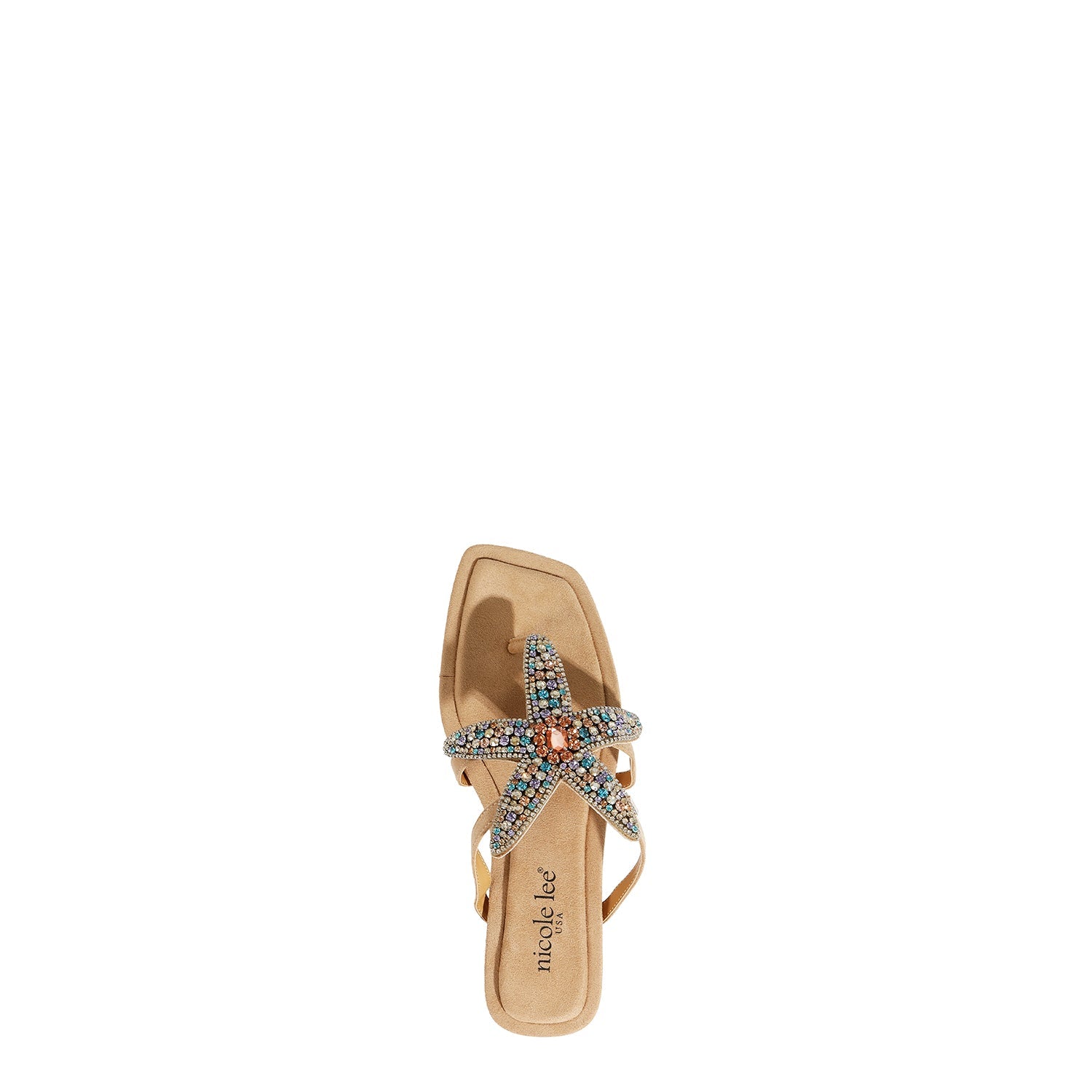 TOE SANDALS WITH STARFISH (NATURAL)