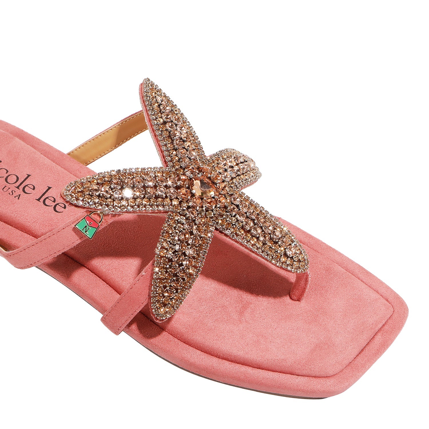 TOE SANDALS WITH STARFISH (PINK)