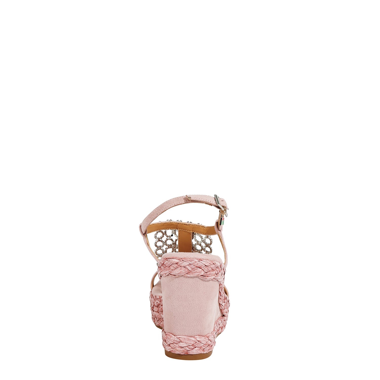 SANDAL WITH PLATFORM AND CRYSTAL CHAIN ​​(PINK)