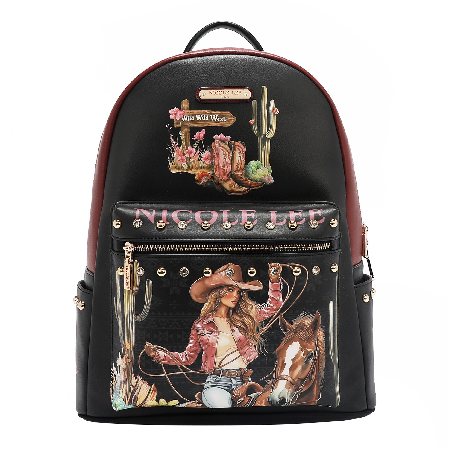 ZAINO GRANDE ALLA MODA CON PORTA DI RICARICA USB E BORSA (<tc>SOFIA MONTANA</tc>)