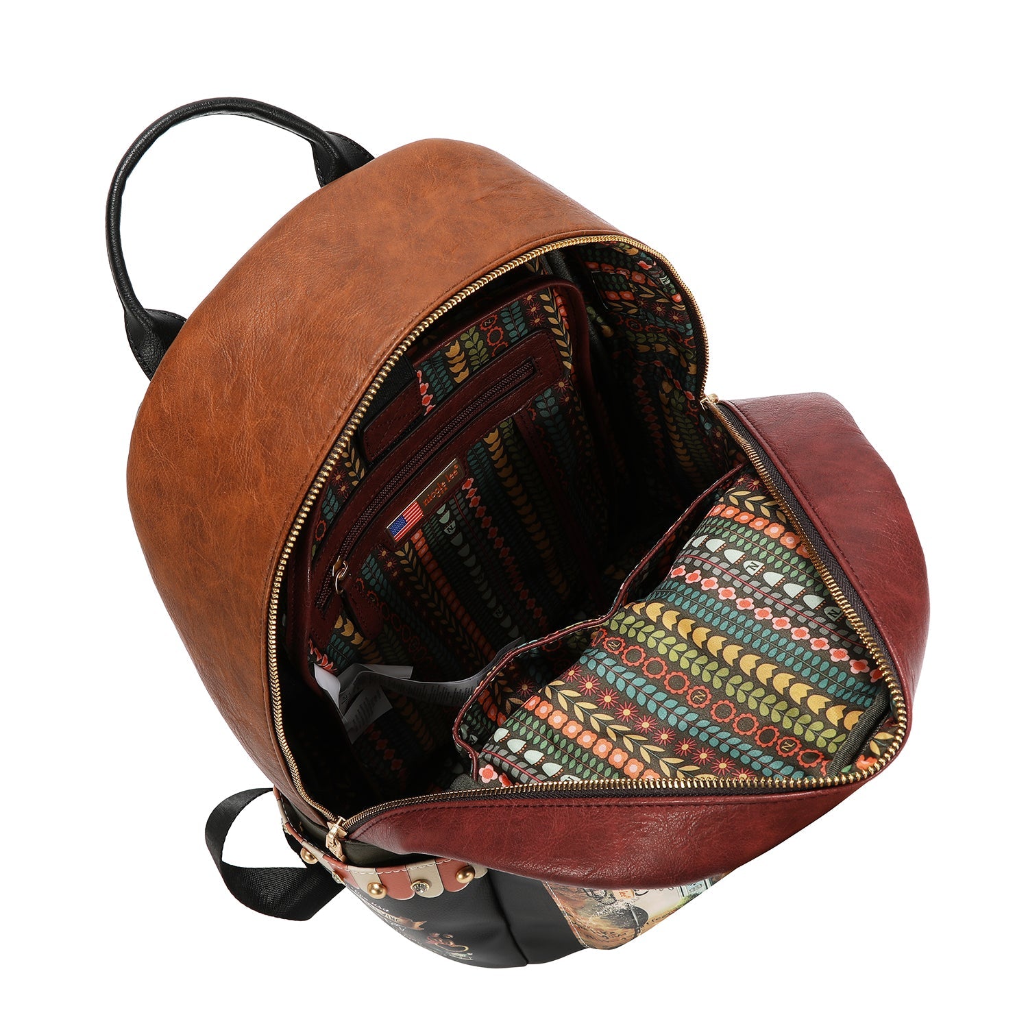 MOCHILA GRANDE DE MODA CON PUERTO DE CARGA USB Y BOLSA (VIRTUAL FRIEND)