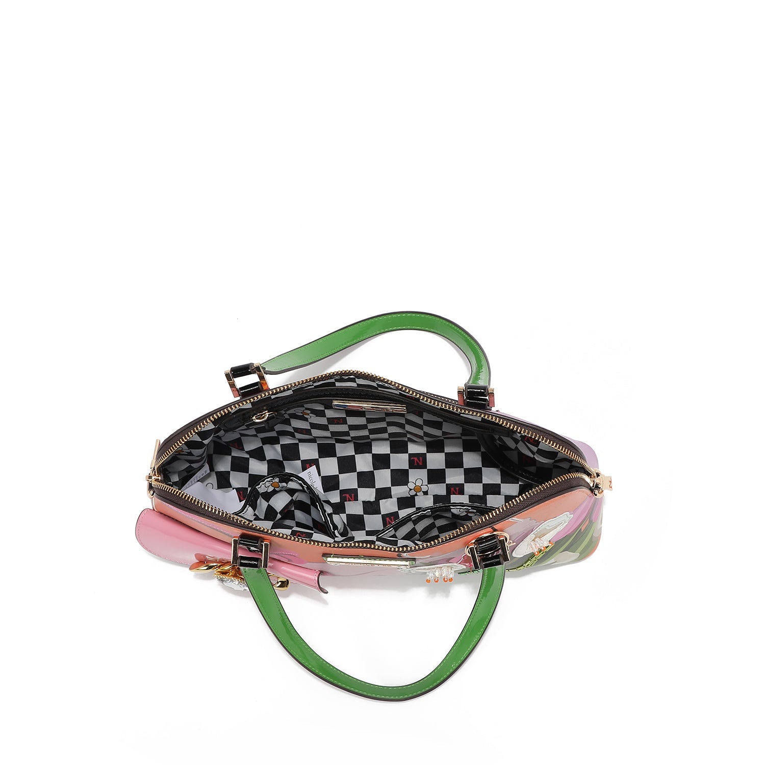 BOLSO DE HOMBRO DOME (VIOLET BLOSSOM)