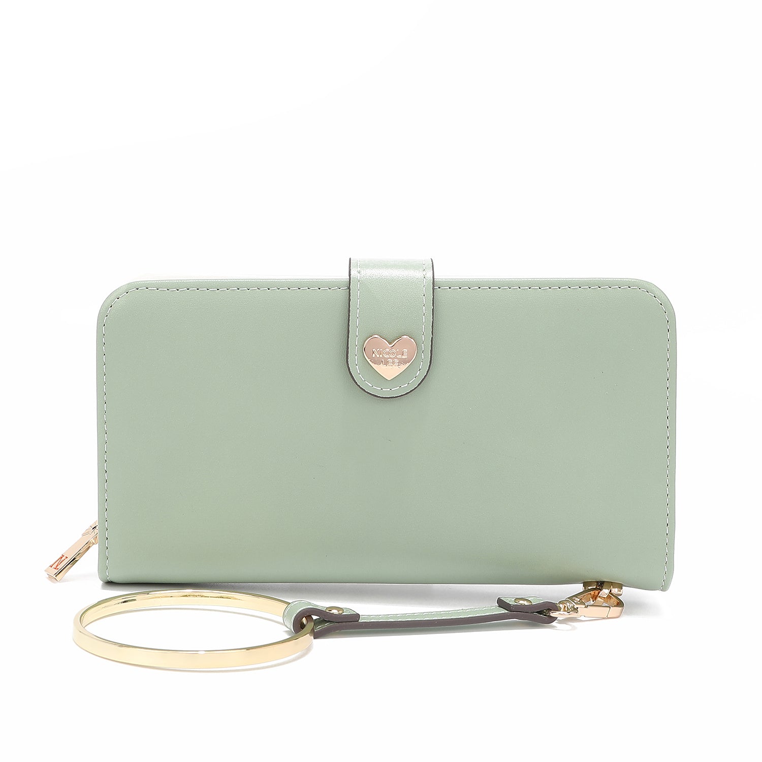 CARTERA FASHION "FLORAL" CON CREMALLERA