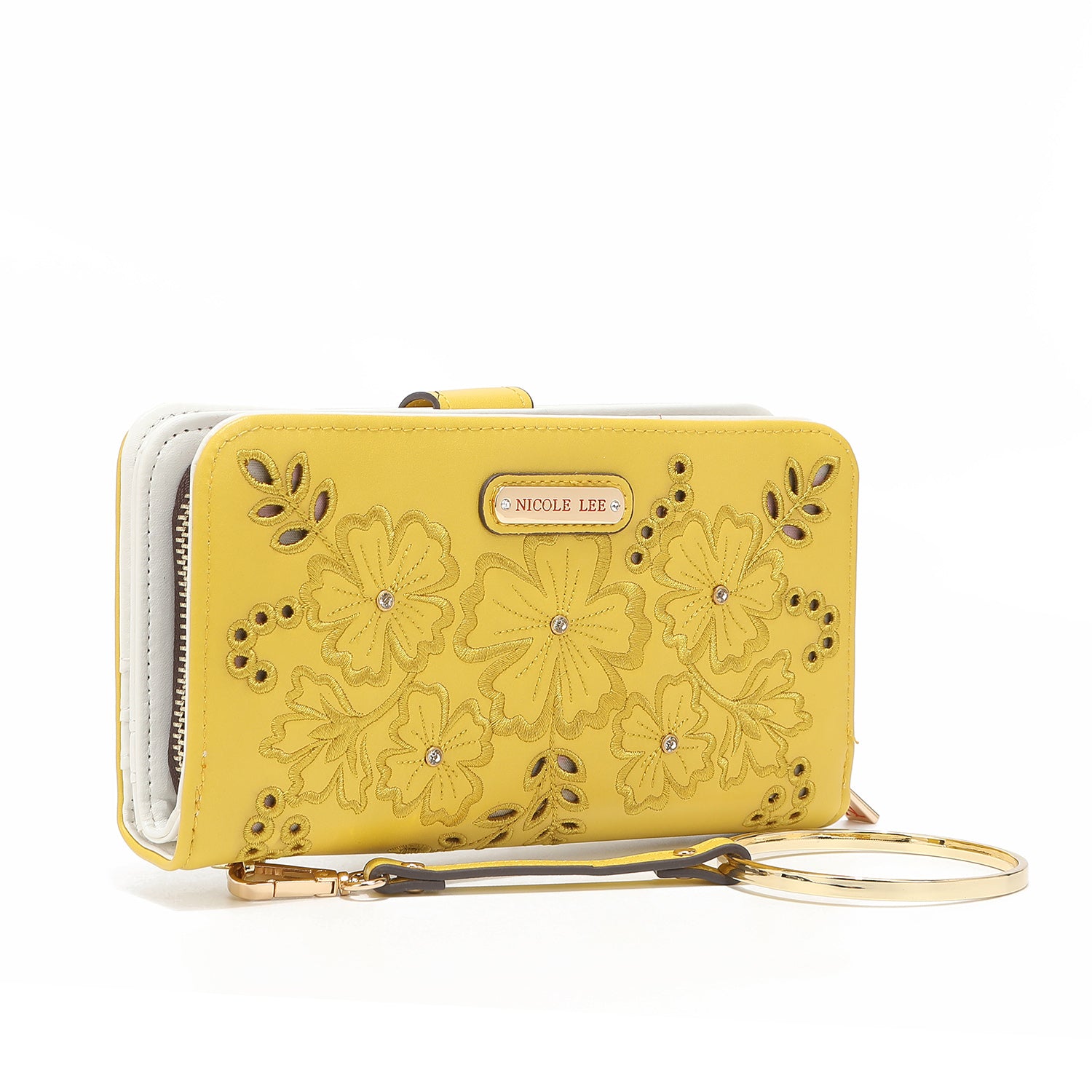 CARTERA FASHION "FLORAL" CON CREMALLERA