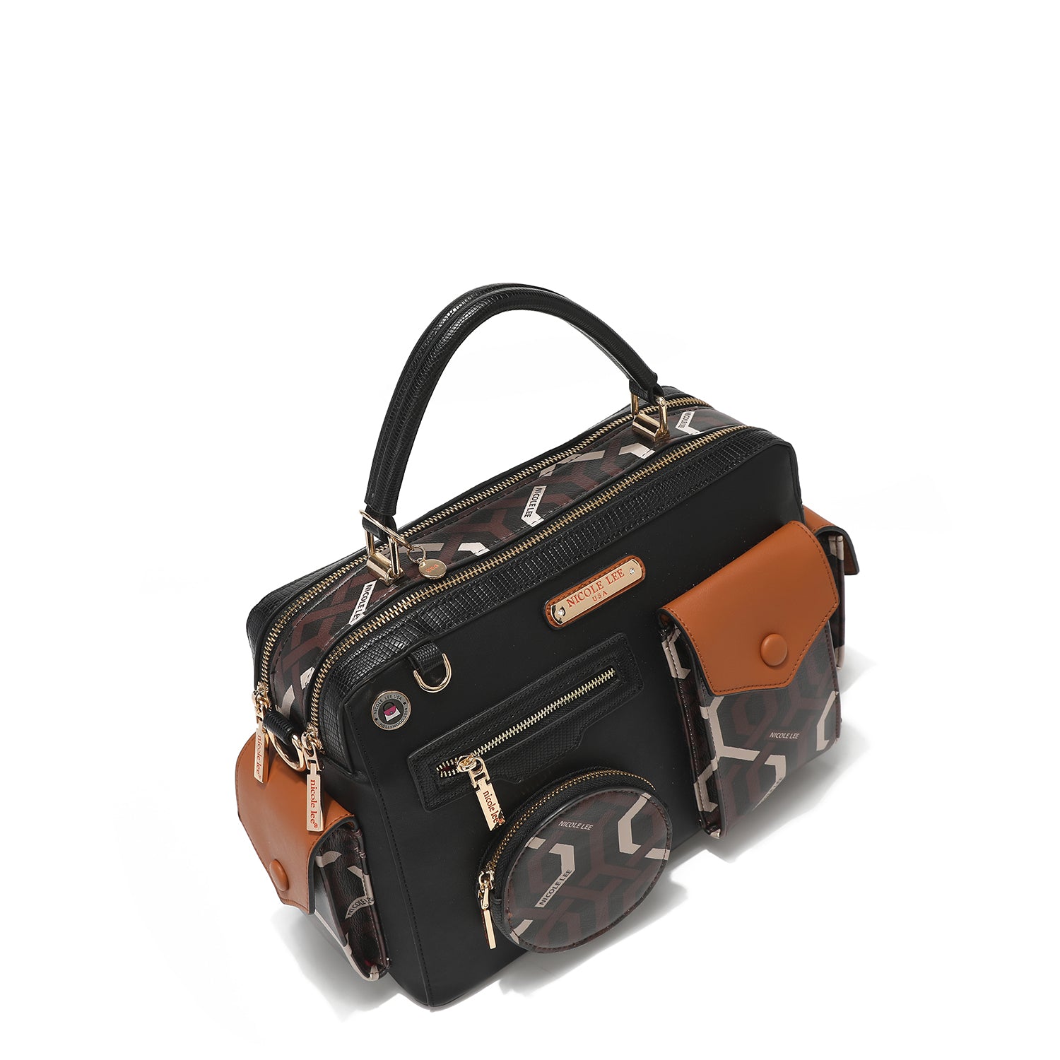 BOLSO MENSAJERO MEDIANO "GEOMETRIC"