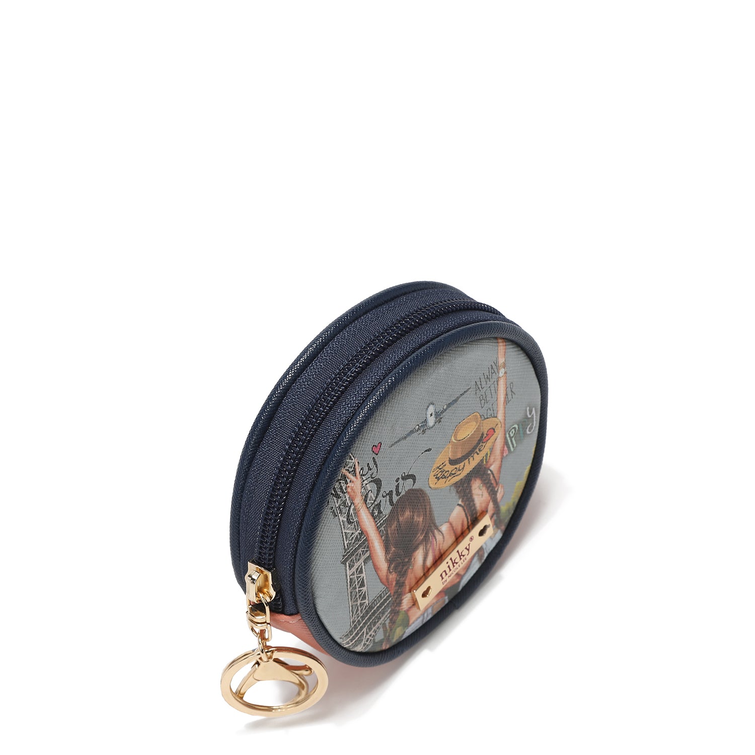 PORTACHIAVI CON PORTAFOGLIO CIRCOLARE <tc>NIKKY</tc>