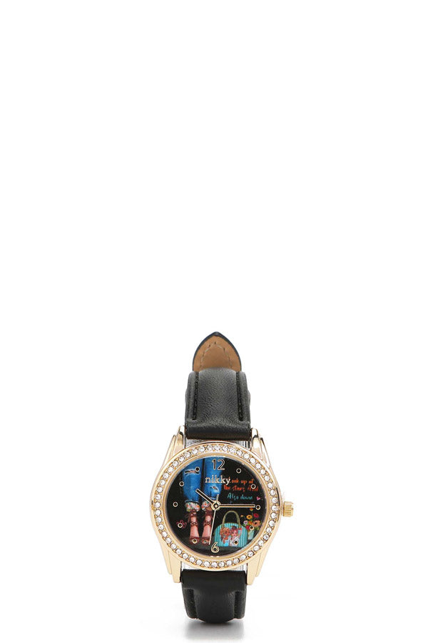 RELOJ PEQUEÑO DE DIAMANTES "VIVIAN"