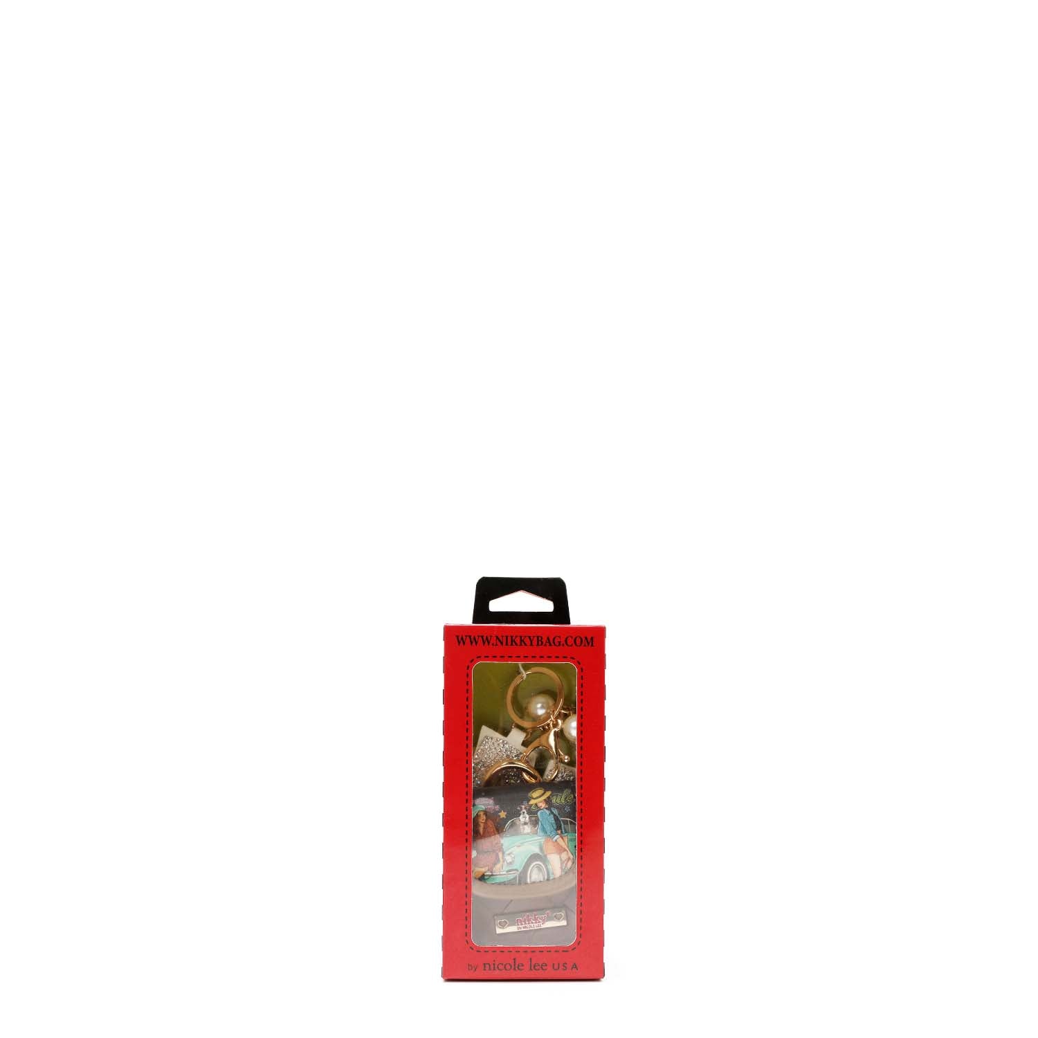 PORTACHIAVI CON PORTA APPARECCHI ACUSTICI E BRACCIALE DI PERLE <tc>NIKKY</tc>