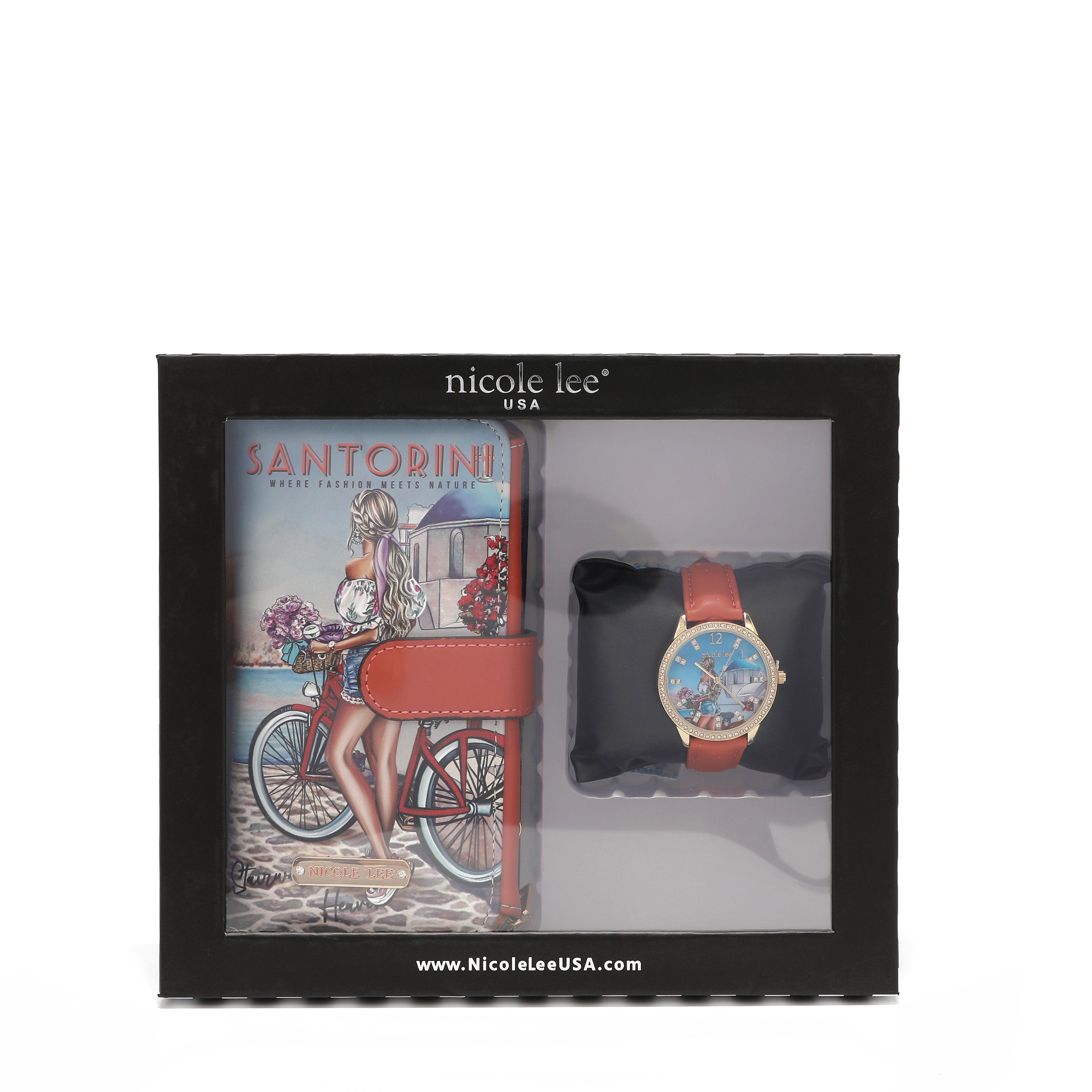 JUEGO DE ACCESORIOS DE 2 PIEZAS (RELOJ, FUNDA PARA TELÉFONO + CARTERA BANDOLERA)